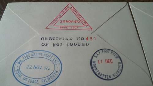 Lot no 16 , Royal air force Individually Numbered and Hand Signed Cover from the 1970s ultra Rare