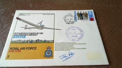 Lot no 1 , Royal air force Individually Numbered and Hand Signed Cover from the 1970s ultra Rare