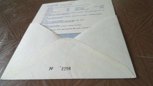 Lot no 1 , Royal air force Individually Numbered and Hand Signed Cover from the 1970s ultra Rare