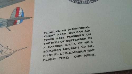 Lot no 2 , Royal air force Individually Numbered and Hand Signed Cover from the 1970s ultra Rare