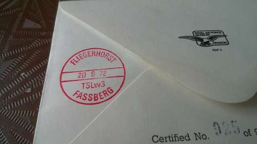 Lot no 2 , Royal air force Individually Numbered and Hand Signed Cover from the 1970s ultra Rare