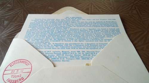 Lot no 2 , Royal air force Individually Numbered and Hand Signed Cover from the 1970s ultra Rare