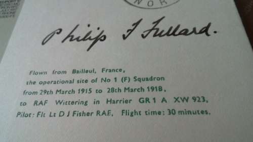Lot no 3 , Royal air force Individually Numbered and Hand Signed Cover from the 1970s ultra Rare