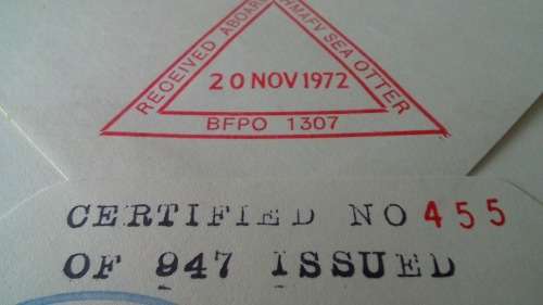 Lot no 4 , Royal air force Individually Numbered and Hand Signed Cover from the 1970s ultra Rare