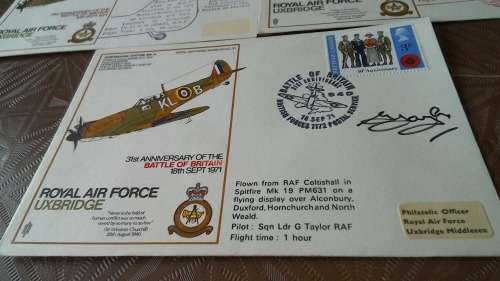 Lot no 5 , Royal air force Individually Numbered and Hand Signed Cover from the 1970s ultra Rare