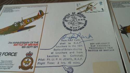 Lot no 5 , Royal air force Individually Numbered and Hand Signed Cover from the 1970s ultra Rare