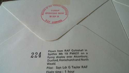 Lot no 5 , Royal air force Individually Numbered and Hand Signed Cover from the 1970s ultra Rare