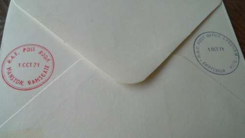 Lot no 6 , Royal air force Individually Numbered and Hand Signed Cover from the 1970s ultra Rare