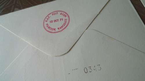 Lot no 6 , Royal air force Individually Numbered and Hand Signed Cover from the 1970s ultra Rare