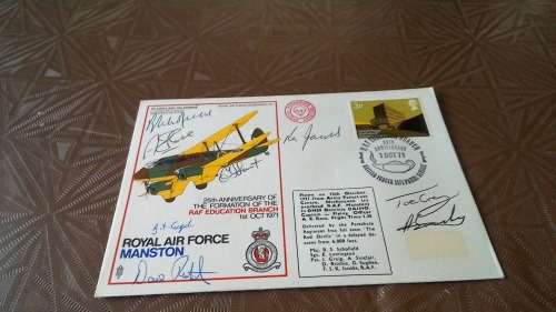 Lot no 7 , Royal air force Individually Numbered and Hand Signed Cover from the 1970s ultra Rare