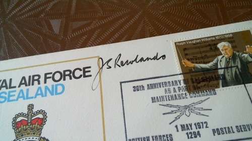 Lot no 10 , Royal air force Individually Numbered and Hand Signed Cover from the 1970s ultra Rare