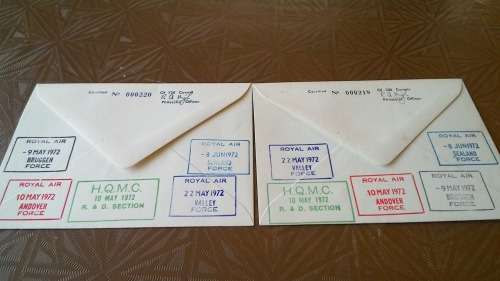 Lot no 10 , Royal air force Individually Numbered and Hand Signed Cover from the 1970s ultra Rare