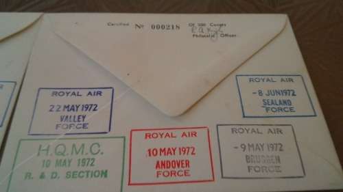 Lot no 10 , Royal air force Individually Numbered and Hand Signed Cover from the 1970s ultra Rare