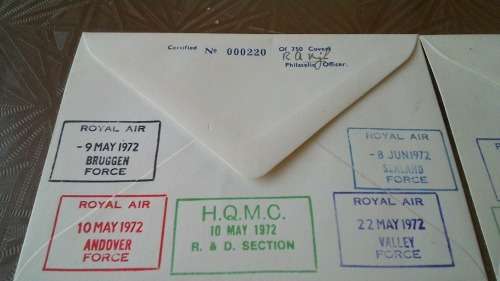 Lot no 10 , Royal air force Individually Numbered and Hand Signed Cover from the 1970s ultra Rare
