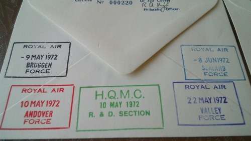 Lot no 10 , Royal air force Individually Numbered and Hand Signed Cover from the 1970s ultra Rare