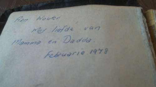 Vintage Afrikaans Bible in good conditon