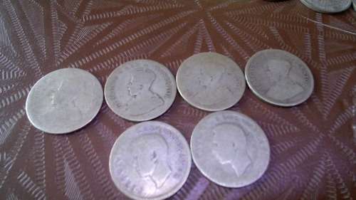 Lot of 60 Silver One Shilling Coins 1932-1960
