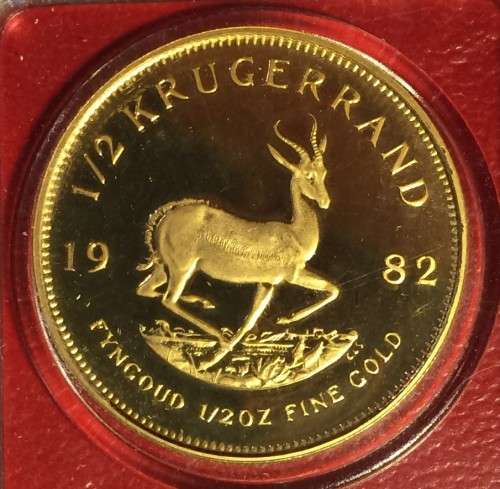 1982 1/2 Oz Fine Gold Kruger Rand