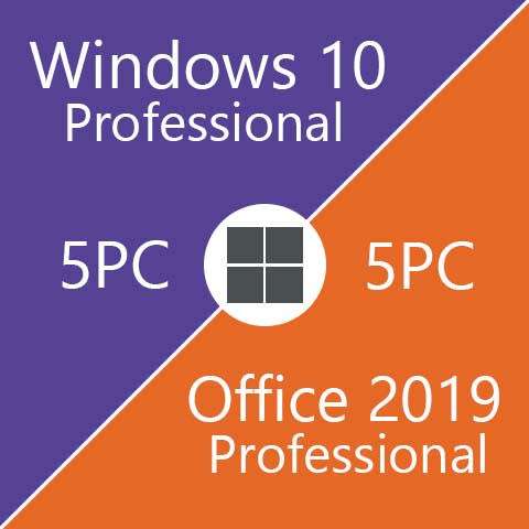 Windows 10 (5PC) + Office 2019 (5PC)