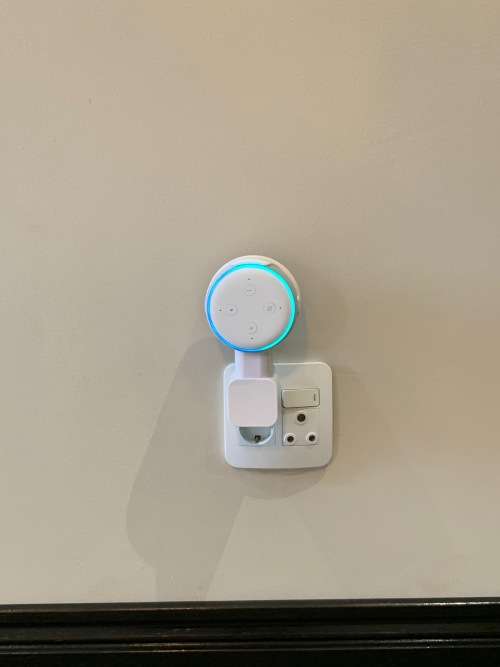 Echo Dot 3rd Gen Wall Mount Holder Stand Hanger,A Space-Saving Solution with Cord Management
