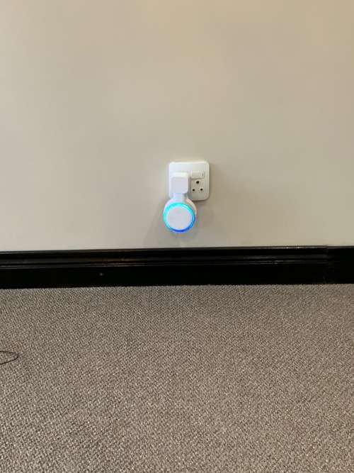 Echo Dot 3rd Gen Wall Mount Holder Stand Hanger,A Space-Saving Solution with Cord Management