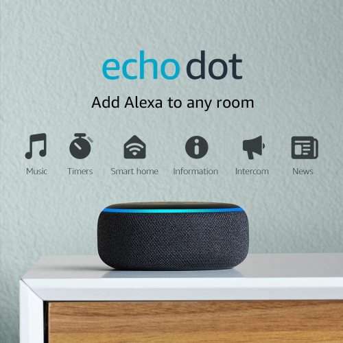 Echo Dot (3rd Gen) - IN STOCK-Ready to ship- Smart speaker with Alexa CHARCOAL
