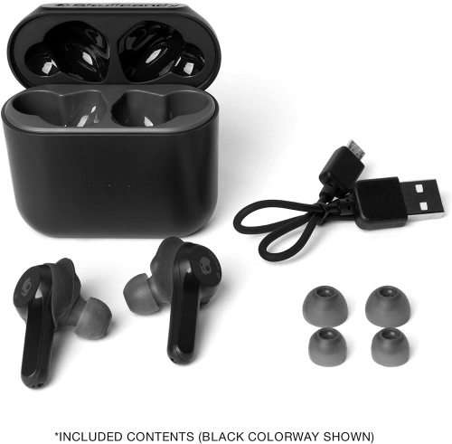 Skullcandy Indy True Wireless In-Ear Earbuds - Up to 16 hrs Battery life- Black