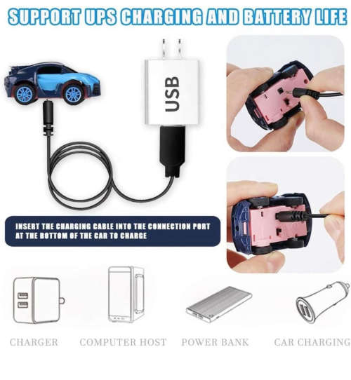 Remote Control  Mini Watch RC Car rechargeable battery built in