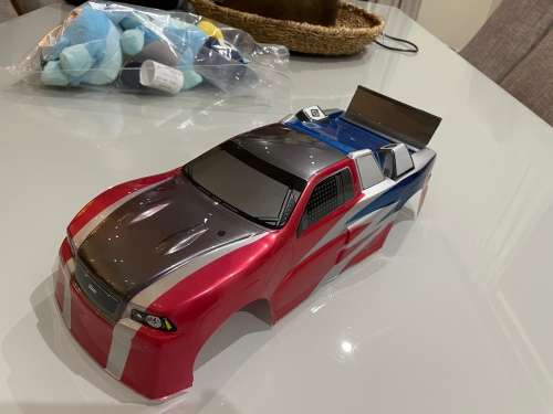 Brand new 1/10 scale Stadium truck body custom painted