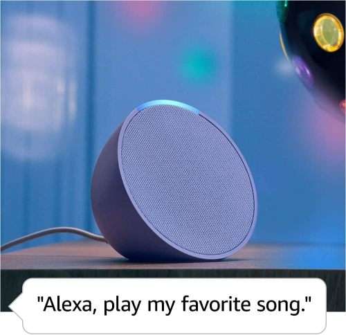New 2023 Model I Echo Pop with Alexa I Lavender Bloom I Full sound compact smart speaker