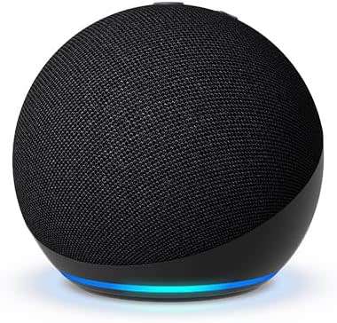 Echo Dot (5th Gen ) | With bigger vibrant sound, helpful routines and Alexa | Charcoal