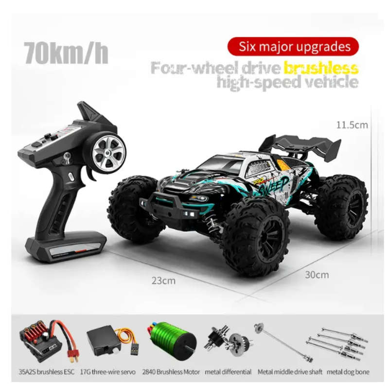 SCY-16101PRO Sweep Brushless RC car Monster truck 4x4 2.4Ghz RTR 1 Battery bundle