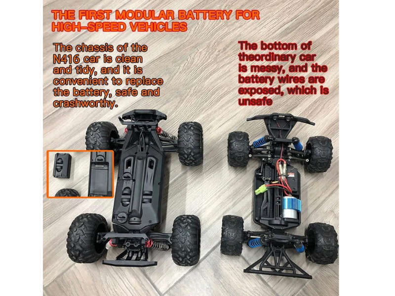 HOSHI N416 1/16 4WD Brushed RC Monster Truck Off-Road 2.4GHz - Store Demo - Hobby Grade