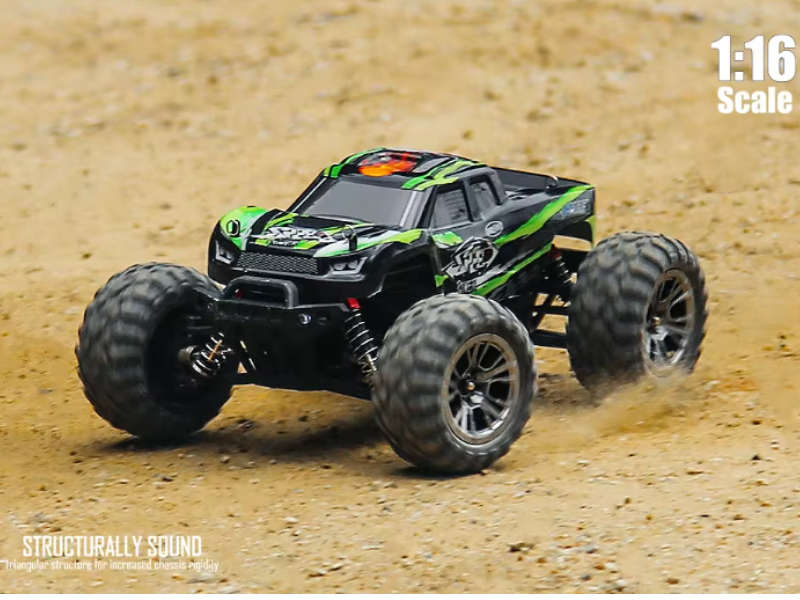 HOSHI N416 1/16 4WD Brushed RC Monster Truck Off-Road 2.4GHz - Store Demo - Hobby Grade