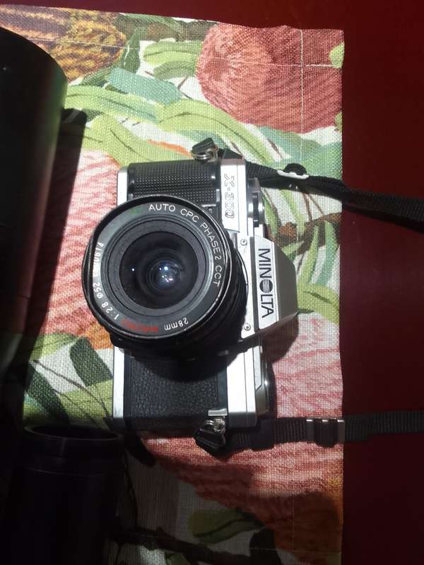 Minolta x-300 used manual camera with accessories