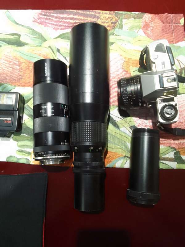 Minolta x-300 used manual camera with accessories