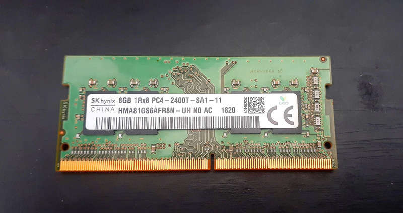 SK Hynix 8GB DDR4 1Rx8 PC4-2400T HMA81GS6AFR8N-UH SO-DIMM Laptop RAM Memory