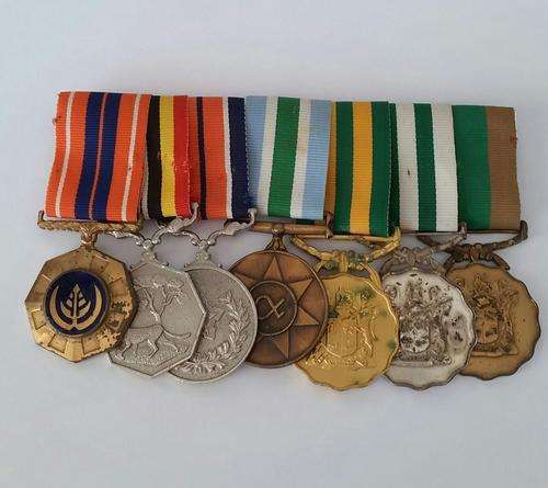 SADF medal group of 7 medals including 30 year service medal