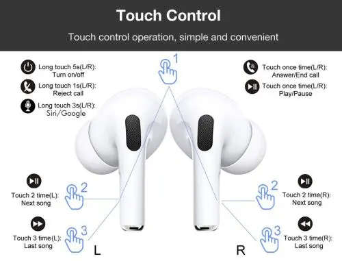 Good Quality Airpod Earbuds - Active Noise Cancellation