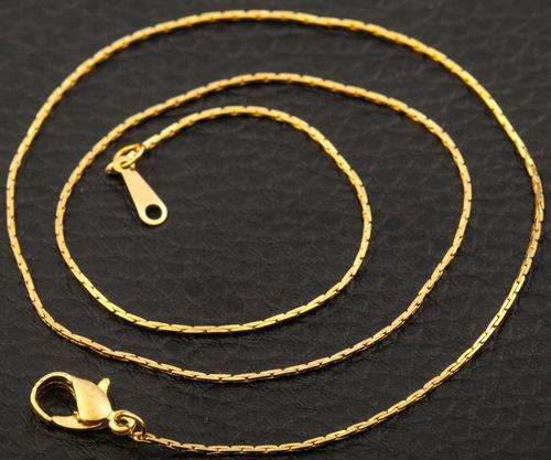 Gold Plated Chain - 1mm x 430mm