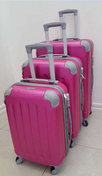 Suitcases at Factory Prices @ only R999 - (3 Piece Set) Blue, Pink, Silver, Maroon, Purple, Black