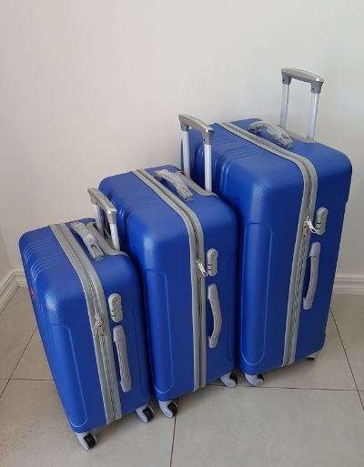 Suitcases : 80cm ABS Hard Shell @ R999 (3 Piece Set) Gold, Blue, Maroon , Silver, Purple, Black