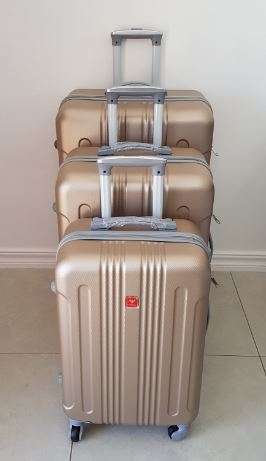 Suitcases : 80cm ABS Hard Shell @ R999 (3 Piece Set) Gold, Blue, Maroon , Silver, Purple, Black