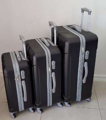 Suitcases : 80cm ABS Hard Shell @ R999 (3 Piece Set) Gold, Blue, Maroon , Silver, Purple, Black