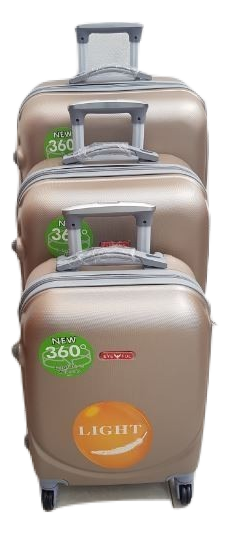 Suitcases : Set of 3 ABS 360 Spinner Suitcases on Special for R989.00 (7colours)