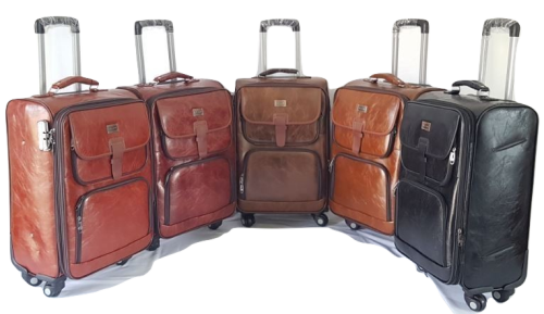 Leather Suitcase Pu 2 EF (3 Piece Set)