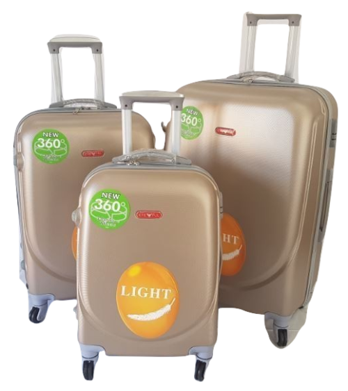 Suitcases : Set of 3 ABS 360 28 inch Spinner Suitcases on Special for R1049.00 (8 colours)
