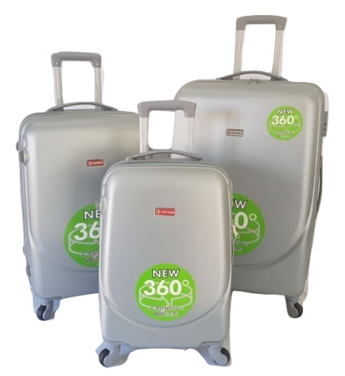 Suitcases : Set of 3 ABS 360 Spinner Suitcases on Special for R999.00 (8 colours)