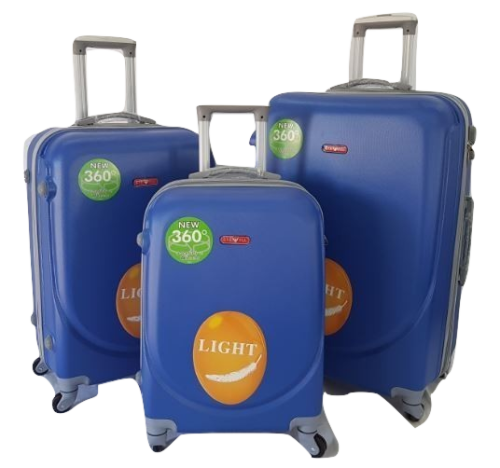 Suitcases : Set of 3 ABS 360 Spinner Suitcases on Special for R1049.00 (12 Colours)
