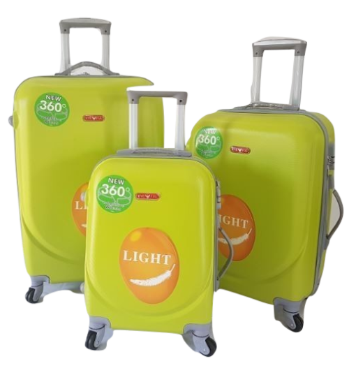 Suitcases : Set of 3 ABS 360 Spinner Suitcases on Special for R1049.00 (12 Colours)